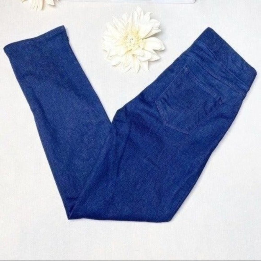 NYDJ Alina Pull On Skinny Ankle Jeans Stretch Dark Blue 4 - Picture 8 of 13